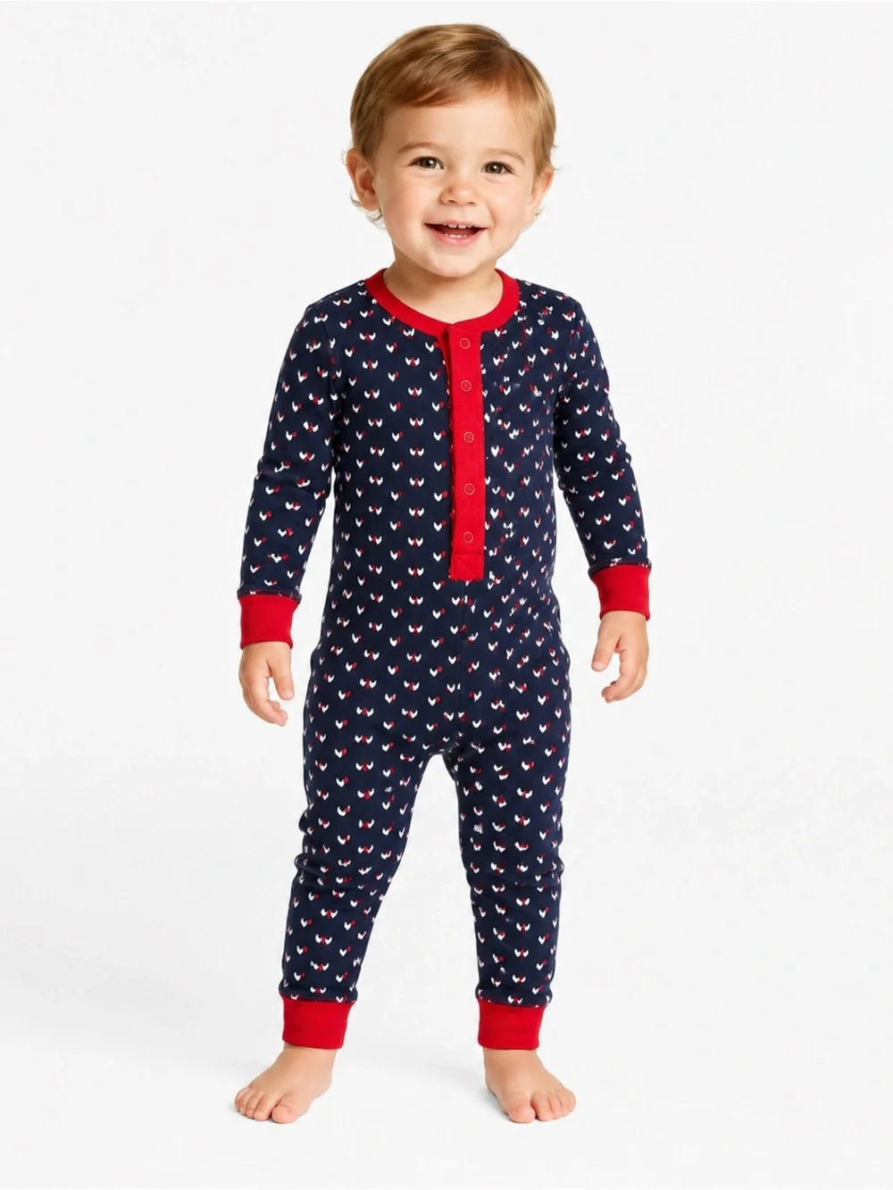 NWT | L.L.Bean | Organic Cotton Printed Pajama Onesie | 2T | MSRP $44.95